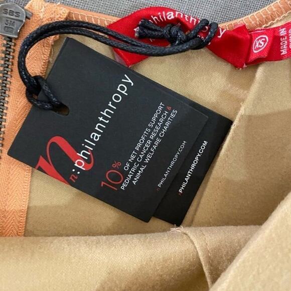 N:Philanthropy Leather Mini Dress Nuevo Sleeveless Tank Dress | Camel | Size XS - Picture 7 of 10